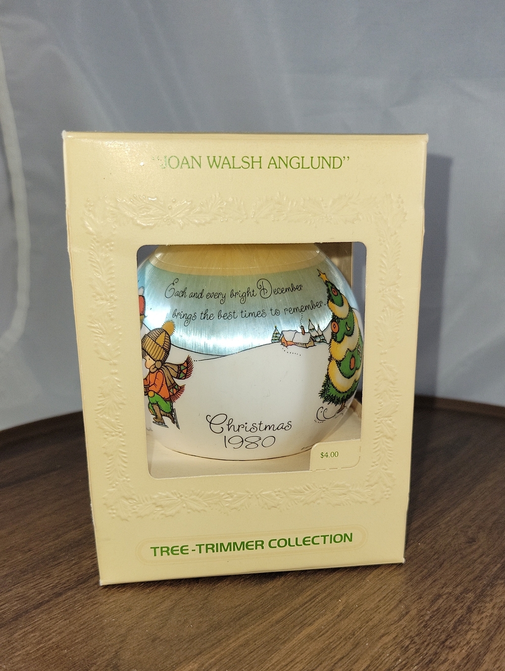 1980 Hallmark Unbreakable Satin Ornament by Joan Walsh Anglund NRFB